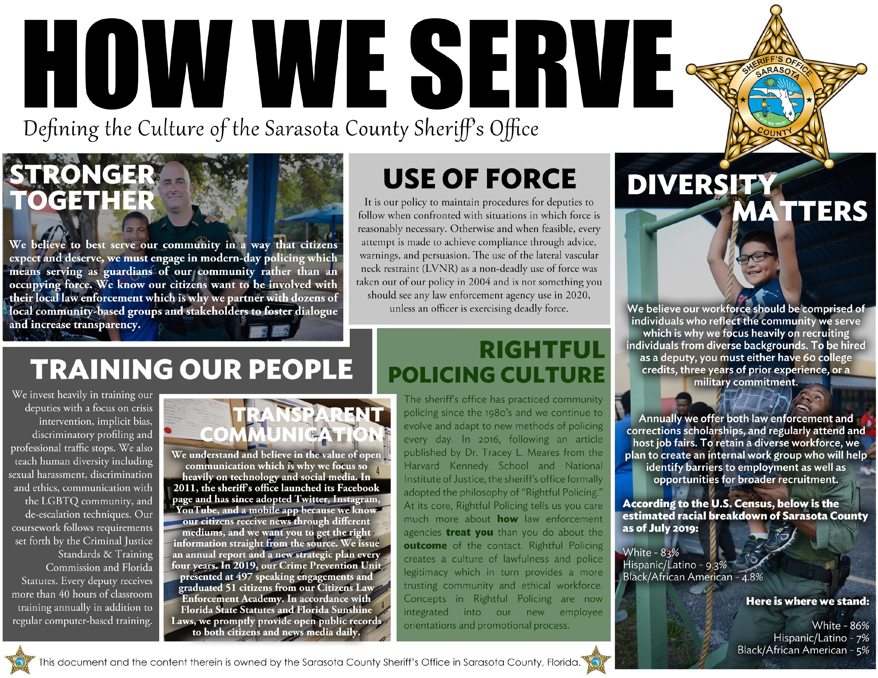How We Serve Defining the Culture of SCSO FRONT Final 6-15